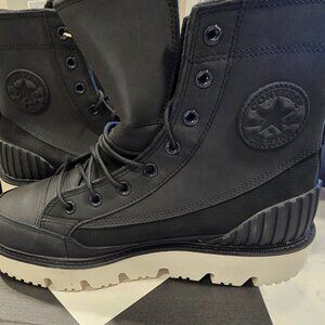 Converse Chuck Taylor 2025 RUGGED WATERPROOF BOOTS A1490C MENS 10 NEW BLACK